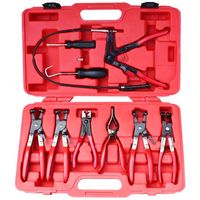 Szczypce do opasek taśmowych 9el. z długą linką