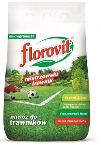 Florovit nawóz mistrzowski trawnik z mchem granulat 5kg na Arena.pl