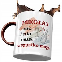 Kubek Bordowy Dla Mikołaja Kolegi Na Prezent Z Nadrukiem Ze Zdjęciem