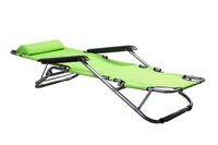 Leżak stal zielony Maxima