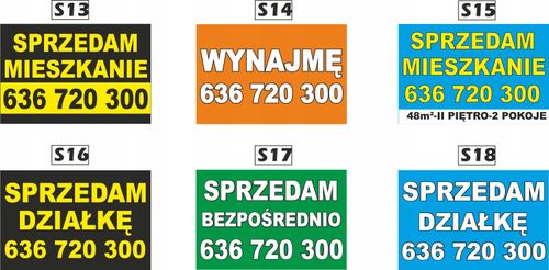 Tablica Szyld SPRZEDAM DOM DO WYNAJĘCIA 60x40cm na Arena.pl