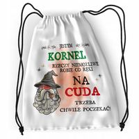 Plecak Dla Kornela Sportowy Szkolny Worek Torba Z Nadrukiem Ze Zdjęciem