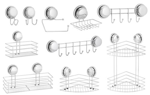 Mydelniczka łazienkowa ścienna na przyssawkę - Yoka na Arena.pl