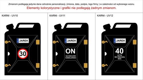 BAREK KANISTER 18 20 30 40 50 60 URODZINY NADRUK na Arena.pl