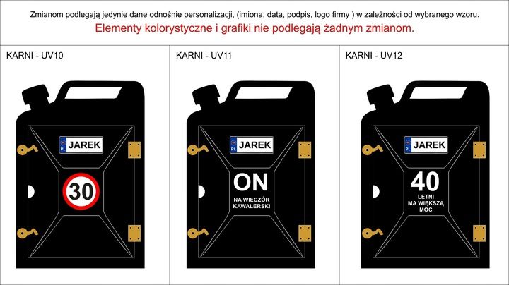 BAREK KANISTER 18 20 30 40 50 60 URODZINY NADRUK zdjęcie 4