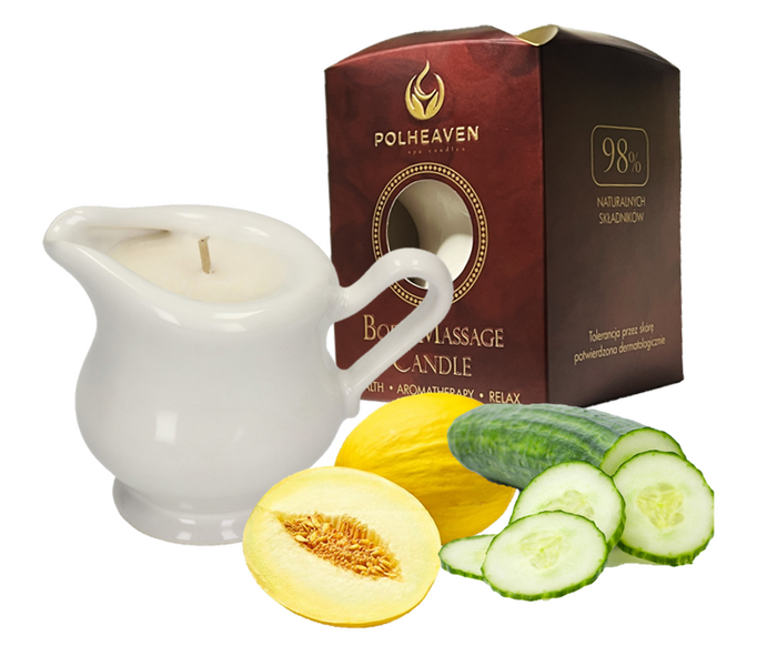 Świeca do masażu Melon & Ogórek zdjęcie 1