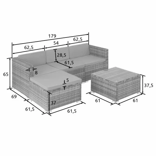 Zestaw wypoczynkowy Lignano zdjęcie 4