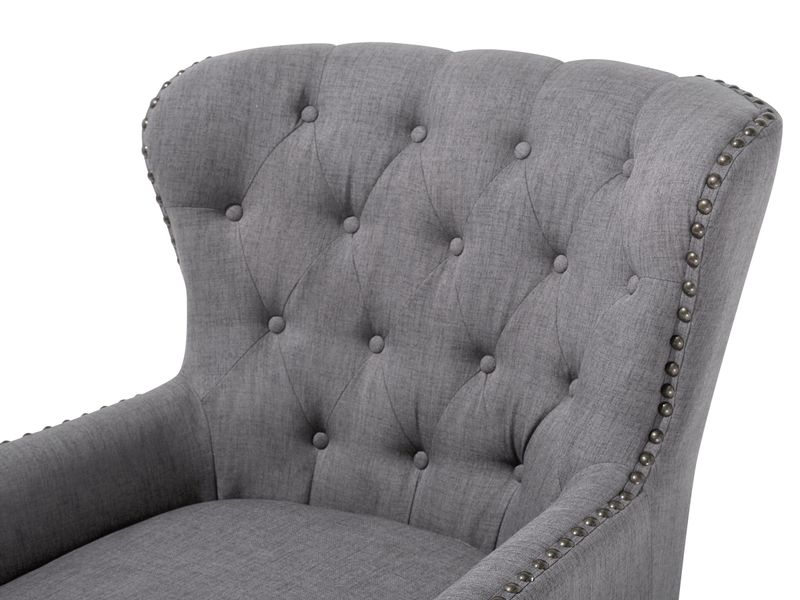 Fotel jasnoszary VIBORG II zdjęcie 6