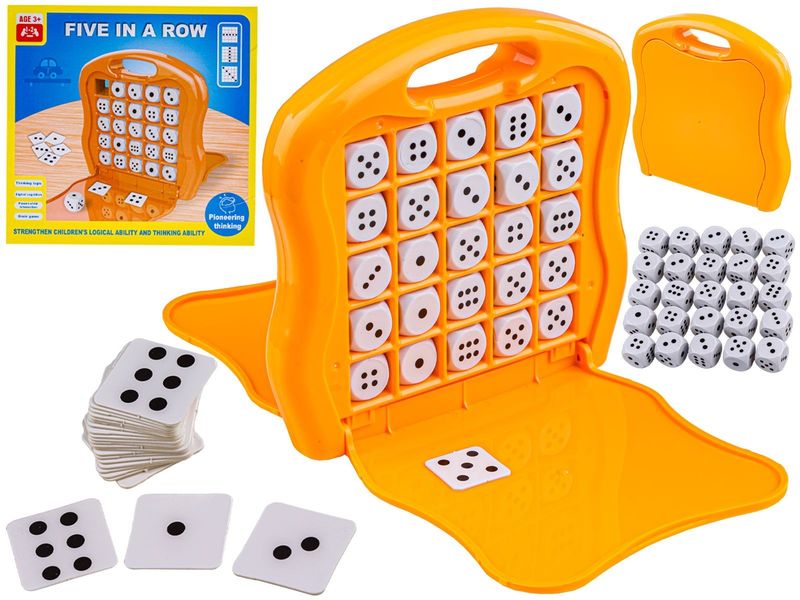 Logiczna Gra Planszowa Five In A Row, 5 Kostek w Rzędzie Kości zdjęcie 1