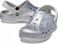 Damskie Lekkie Klapki Chodaki Crocs Baya Glitter 205925 Clog 41-42