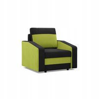 FOTEL ORION CZARNY LIMONKA ZIELONY Wygodny Nowoczesny BONELL