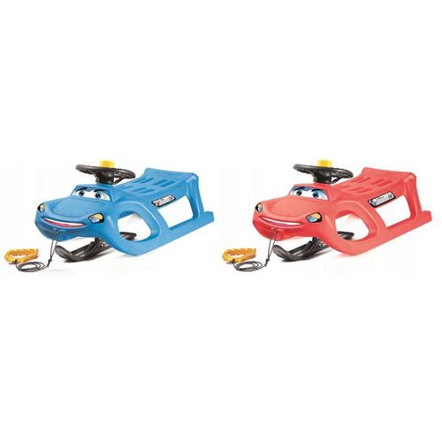 Sanki Plastikowe Car Drive Control Czerwone na Arena.pl