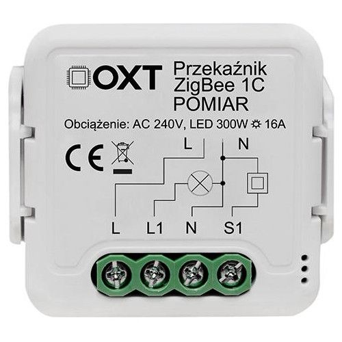 MODUŁ OXT PRZEKAŹNIK 1 OBWÓD 16A ZIGBEE TUYA ALEXA GOOGLE na Arena.pl