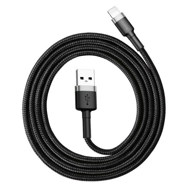 KABEL BASEUS CAFULE USB/LIGHTNING 2,4A 1M GREY/BLACK zdjęcie 1