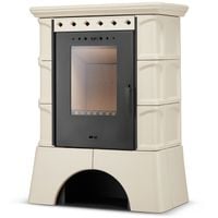 Kominek kaflowy piec wkład kominkowy wolnostojący koza ATOL