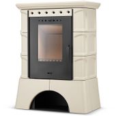 Kominek kaflowy piec wkład kominkowy wolnostojący koza ATOL