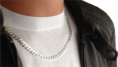 Srebrny Łańcuszek Męski SZEROKI PANCERKA srebro 925 (na PREZENT) na Arena.pl