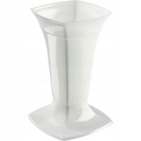 Wazon Na cmentarz Grób Flakon Nagrobny 30cm Biały