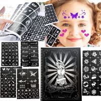 Tatuaże brokatowe SZABLONY 373 SZT KATALOG DLA DZIECI I DOROSŁYCH