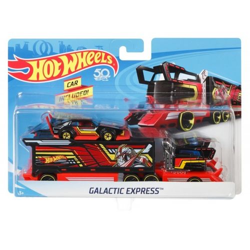 Hot Wheels - Ciężarówka Galactic Express + samochód DKF84 na Arena.pl