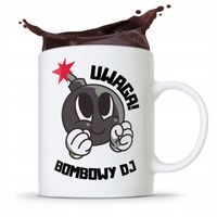 Dla Dja Muzyka Kubek Uwaga Bombowy Dj Prezent Z Nadrukiem Ze Zdjęciem