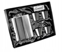 Piersiówka w Zestawie z Kieliszkami i Lejkiem