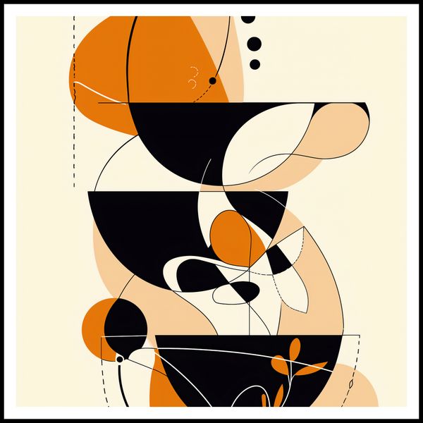 Plakat 100x100cm Taneczne Kręgi zdjęcie 3