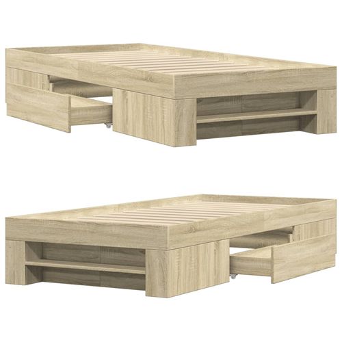 Łóżko bez materaca, dąb sonoma, 90x190 cm na Arena.pl