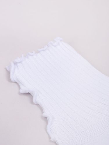 Skarpety dziewczęce białe z falbanką 3PAK 23-26 YOCLUB na Arena.pl