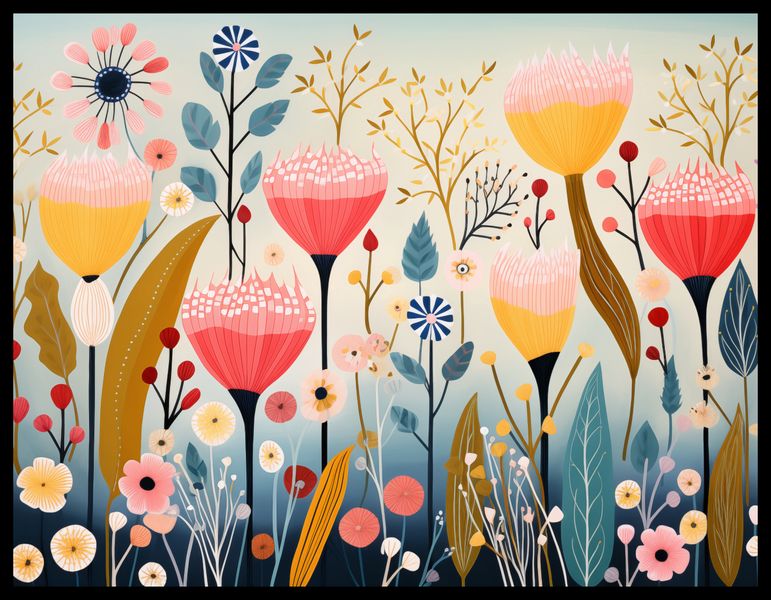 Plakat 65x50cm Ogród Marzeń zdjęcie 2