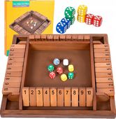 GRA ZAMKNIJ PUDEŁKO DREWNIANA GRA W KOŚCI GRA PLANSZOWA W KOŚCI - 30x30CM