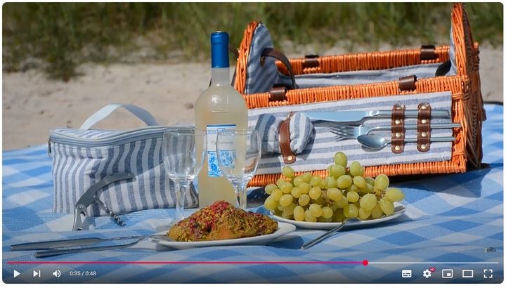 PLECIONY KOSZ PIKNIKOWY WIKLINOWY DLA 2 TERMOTORBA KOCYK IZOLACJA SZTUĆCE zdjęcie 14