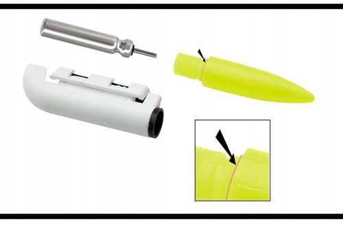 Świetlik elektroniczny sygnalizator brań na szczytówkę + bateria CR425 na Arena.pl