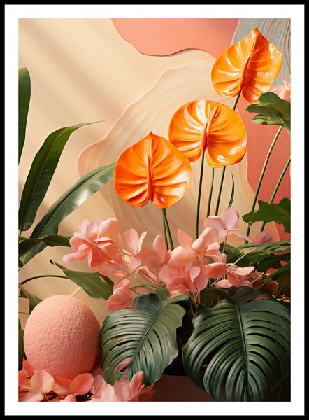 Plakat 64x90cm Pomarańczowy Raj zdjęcie 3