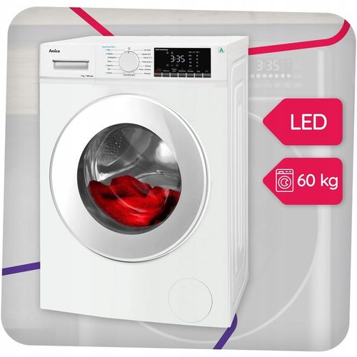 Pralka Amica WA5S714ALiSH 7kg 1400obr 15programów Slim inwerter na Arena.pl