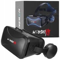 WEBSKI GOGLE OKULARY VR 3D WIRTUALNE DO TELEFONU FILMÓW + SŁUCHAWKI NAUSZNE