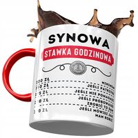 Kubek Czerwony Dla Synowej Żony Syna Na Prezent Z Nadrukiem Ze Zdjęciem