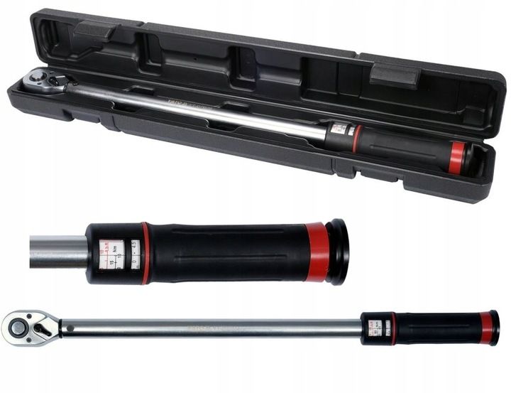YATO KLUCZ DYNAMOMETRYCZNY 1/2" 65-350Nm CERTYFIKAT WALIZKA YT-07609 DO KÓŁ zdjęcie 9