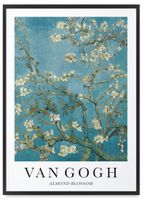 Plakat Van Gogh - Almond Tree 50x70 cm w czarnej ramie