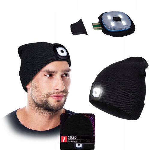 Czapka Zimowa LED Z Wymienną Latarką REIS CZLED_B na Arena.pl