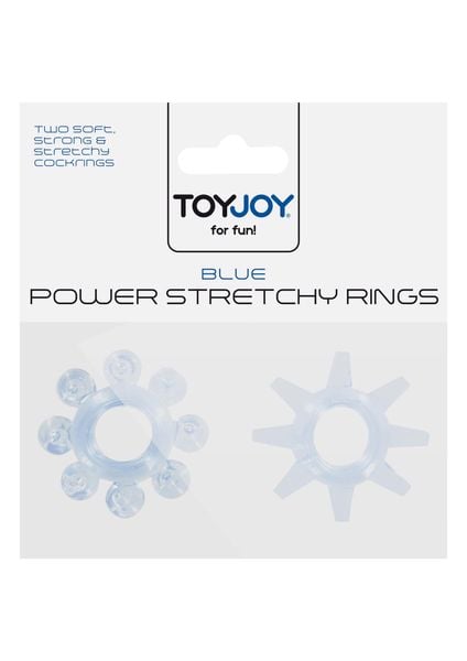 Power Stretchy Rings 2Pcs Blue zdjęcie 2
