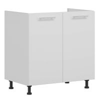 Tiffany T-24/D80Z Biały połysk MDF szafka dolna, drzwi, pod zlew 80, szybko