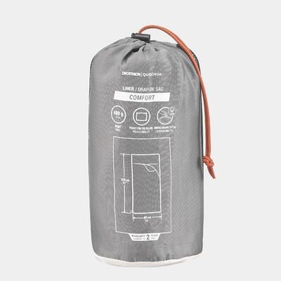 Prześcieradło do śpiwora bawełniane Quechua zdjęcie 2