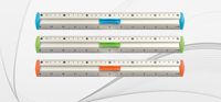 linijka aluminiowa 30cm niebieska bl040-nc a"12