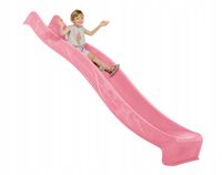 Zjeżdżalnia 3m ogrodowa dla dzieci na plac zabaw - pastelowy róż NAJDŁUŻSZA