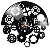 Zegar ścienny z płyty winylowej Mechanizm 694.14