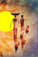 100 70CM OBRAZ PŁÓTNO KOLOROWE STROJE PŁÓTNO RAMA