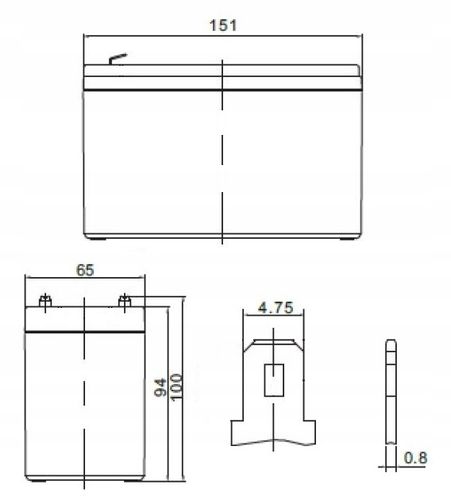 AKUMULATOR bezobsługowy 12V 7,2Ah megaBAT AGM VRLA na Arena.pl