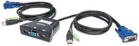 Przełącznik KVM VGA/USB 2x1 2-Portowy z Audio