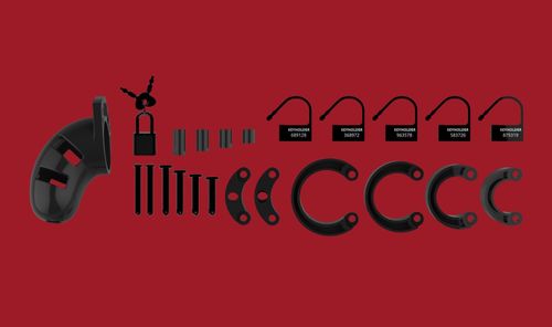 chastity model 01 black pas cnoty czarny man cage na Arena.pl